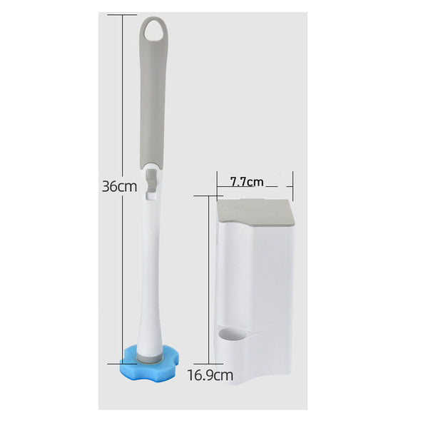 Disposable Toilet Brush Set Toilet Bowl Cleaning System Cleaners with 20 Refills