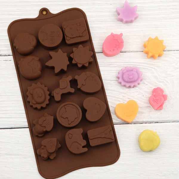 Animals Chocolate Mould Ice Tray Silicone Jelly Candy Cookie Cake Baking Mold