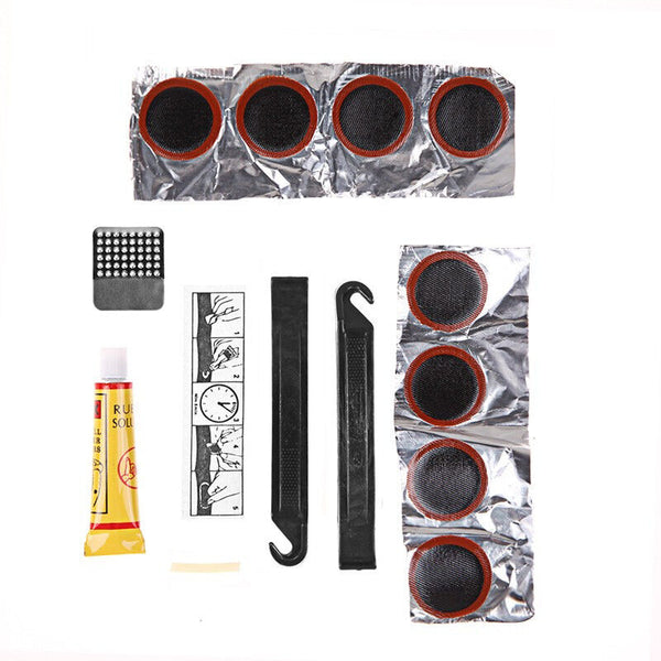 Bike Tyre Tire Tube Puncture Repair Tool Kit Bicycle Cycling Patches Glue Tyre