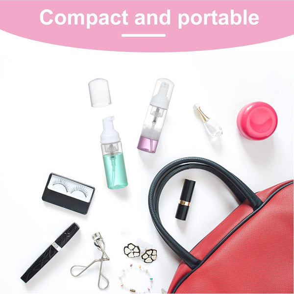 12/24x 50 ML Empty Makeup Shampoo Foam Foaming Dispenser Pump Container Bottle