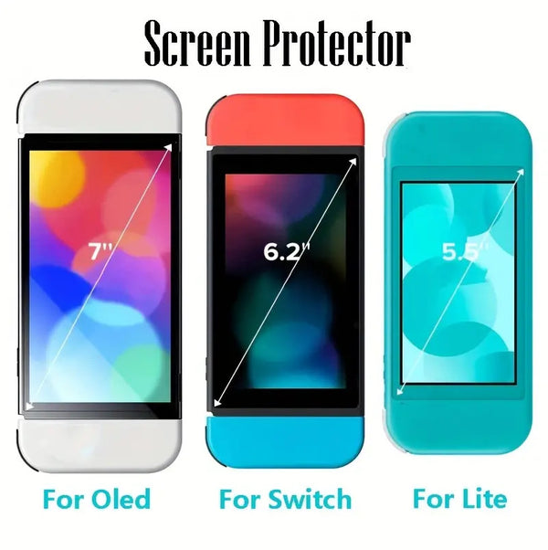 2x Tempered Glass Screen Protector For Nintendo Switch 2/Switch Lite/Switch Oled