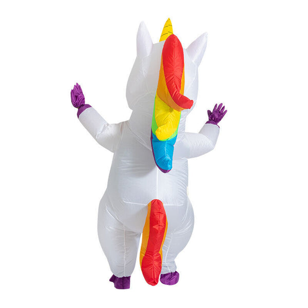 Adult Inflatable Unicorn Costume Christmas Party Cosplay Blow up Fancy Dress