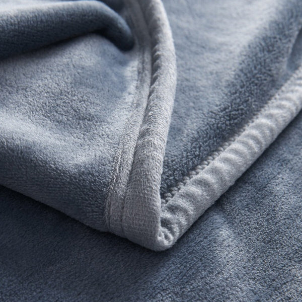 Soft Flannel Fleece Blanket Warm Throw Blanket for Bed Sofa Office Home