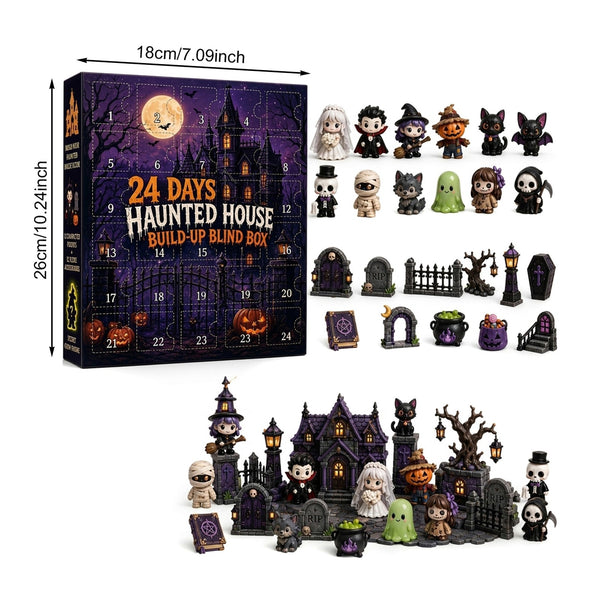 Halloween Advent Calendar 24 Days Horror Figures Countdown Toys Gift Set 2026