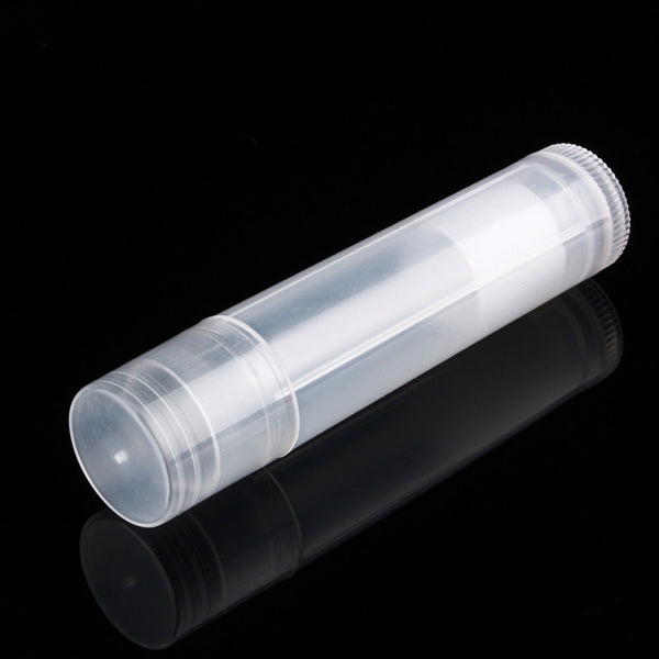 10/30/50/100x Empty lipstick Plastic Lip Balm Container Tubes Caps 5g DIY Balm T