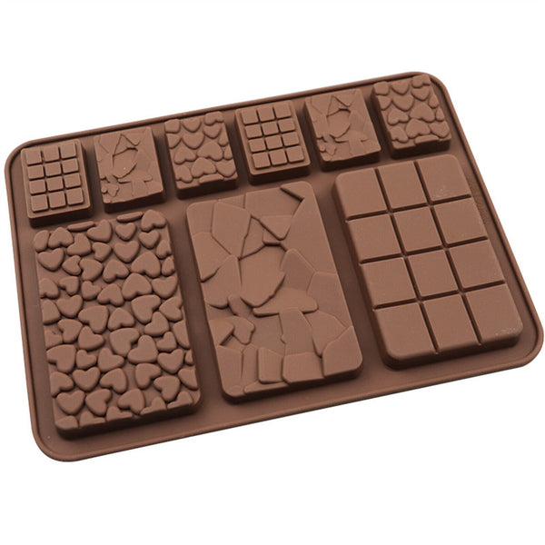 Cake Bake Cook Silicone Mold Bar Break Apart Choc Block Ice Tray Chocolate Mould