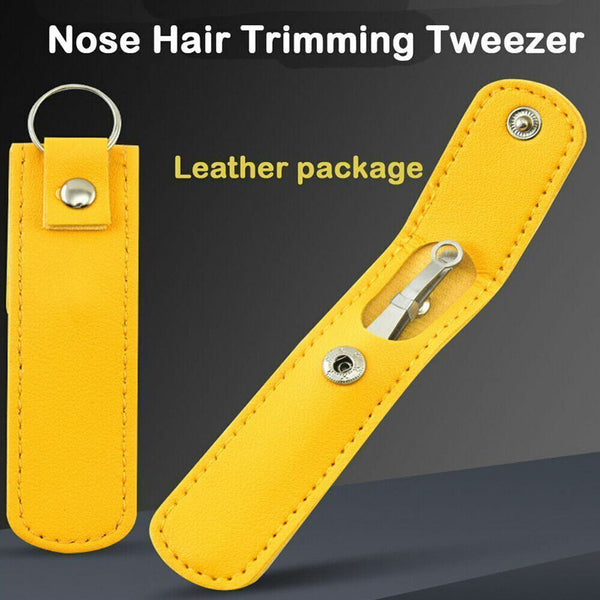 Nasal Cleaning Trimmer Round Tip Stainless Steel Nose Hair Trimming Tweezers