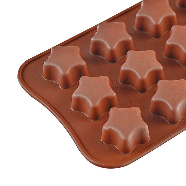 3D Star Silicone Mold Cake Chocolate Ice Cube Soap Tray Baking Mould Tools DIY