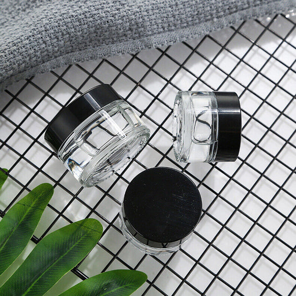 50pcs 10g Sample Bottle Cosmetic Makeup Jar Pot Face Cream Lip Balm Containers