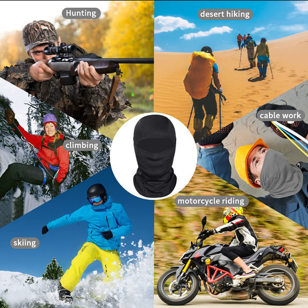 Ski Motorcycle Cycling Balaclava Full Face Mask Neck Scarf Windproof Outdoor AU
