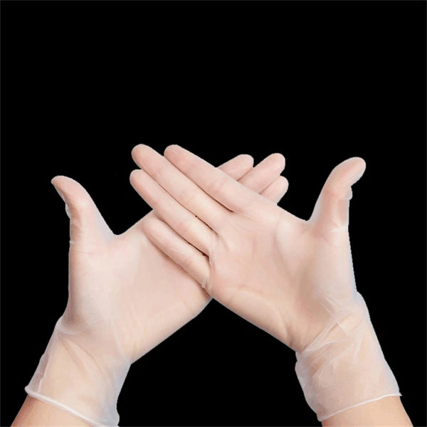 200PCS Vinyl Disposable Gloves Powder Free Food Handling Cleaning Gloves