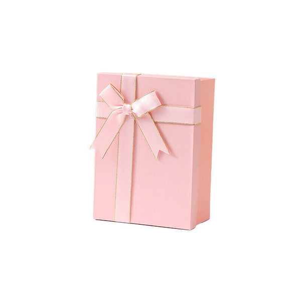 5PCS Elegant Folding Gift Box with Ribbon Bow One-Piece Shoe Apparel Box 22*16cm