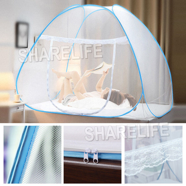 OZ Folding Mosquito Net Automatic Canopy Dome Insect Bed Netting Camping Tent