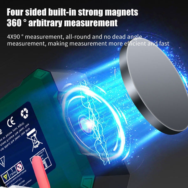4-Side Magnetic Angle Finder Digital Level Protractor Inclinometer Gauge Meter