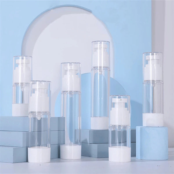 2-4Pcs Vacuum Pump Bottle Empty Lotion Sub-Bottling Airless Bottle Container AUS