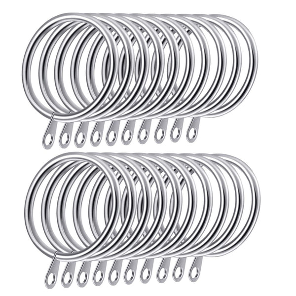 100 Sets Curtain Rings Hooks Window Multipurpose Metal Hooks Clips Ring Hanging