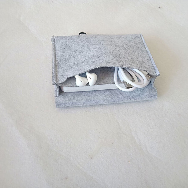 4X Portable Storage Bag For Mobile Phone Headphone Power Bank Data Cable