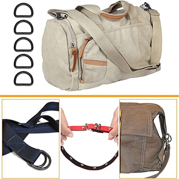 20PCS D Ring Metal Buckle D-ringes Strap Loop Webbing Strapping Ring D Rings AUS