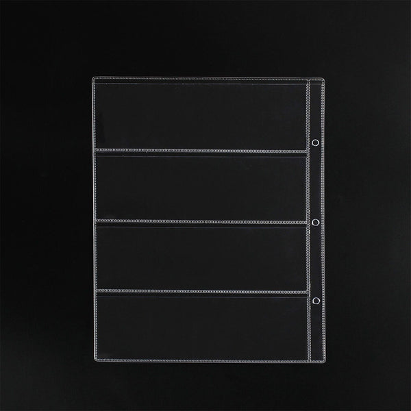 10PCS Paper Money Banknote Folders 4 Pockets Pages Album Sleeves Storage Note AU