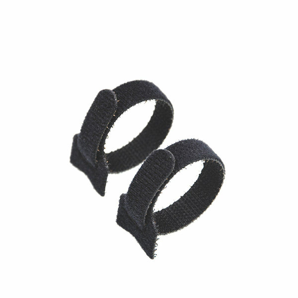 200PCS Magic Cable Ties Reusable Hook and Loop Cable Ties Organiser Cords Black