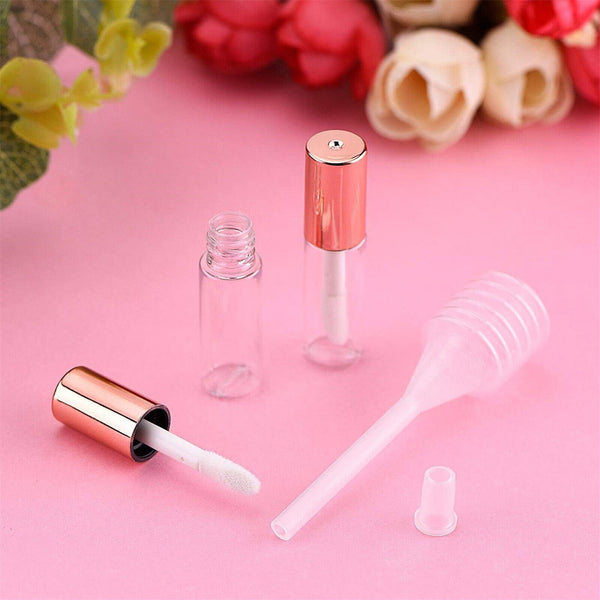 20X 1.2ML Empty Lip Gloss Tubes Containers Mini Lip Bottle Syringes Tag Labels