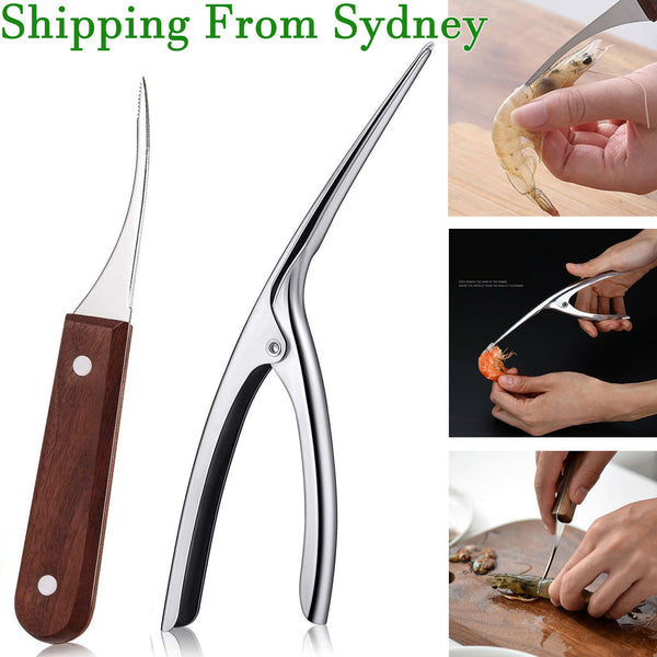 Prawn Peeler Shrimp Deveiner Device Shrimp Opener Kitchen Tool Stainless Steel