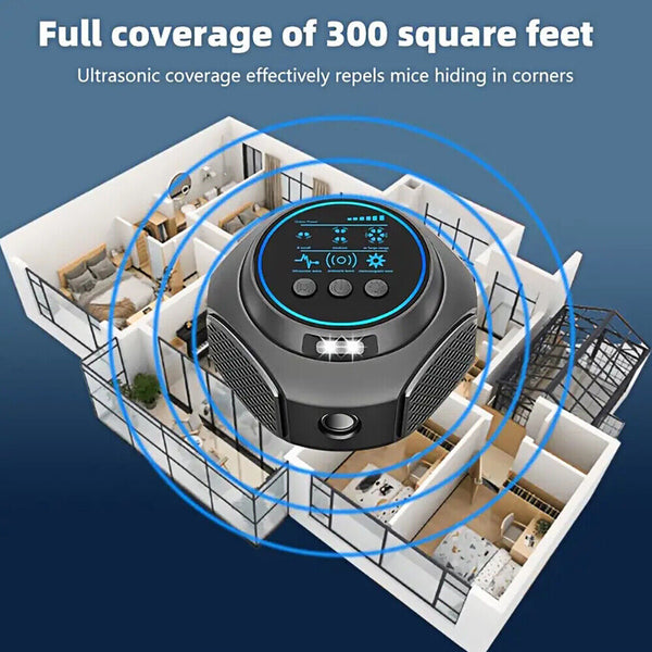 Mice Repellent Ultrasonic Plug In Indoor Mouse Repeller Device Rodent Control AU