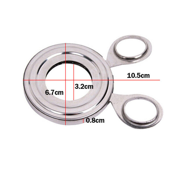 2PCS Stainless Steel Egg Shell Opener Cutter Cracker Boiled Egg Topper Separator