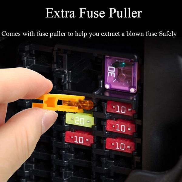 100x Standard Blade Auto Car Assorted Fuses Assortment Kit Sets 2A-35A With Box