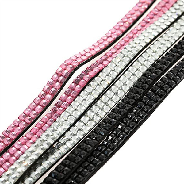 2X Rhinestone Lanyard Neck ID Card Holder Key Case Name Badge Wallet ID card New
