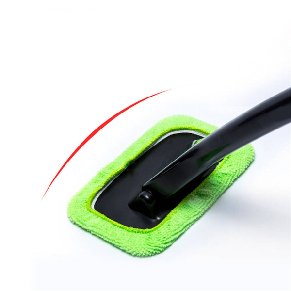 6pcs Car Windshield Cleaner Tool with Microfiber Pads | Auto Window Glass Cleaning Brush