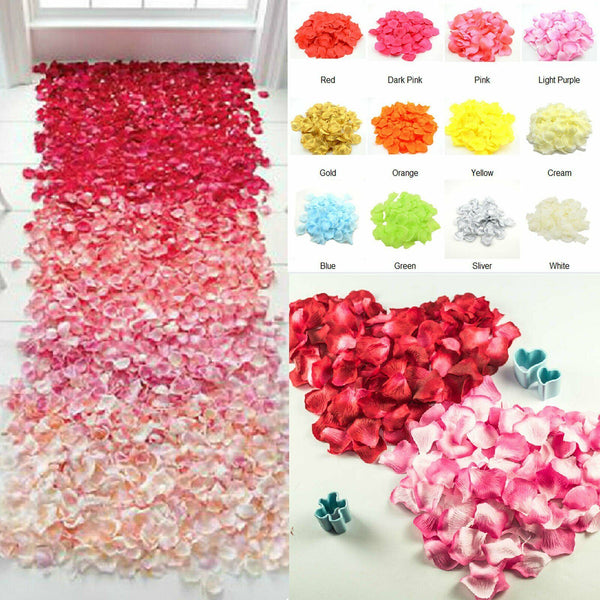 720PCS Artificial Silk Petals Flowers Rose Petal Wedding Flower Girl Petal Decor