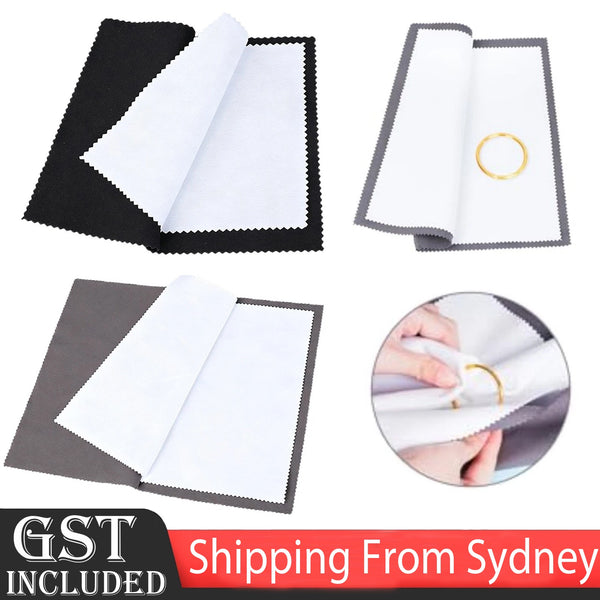 Silver Polishing Cloth 2pcs – Jewellery Cleaning Cloth for Gold & Silver Care