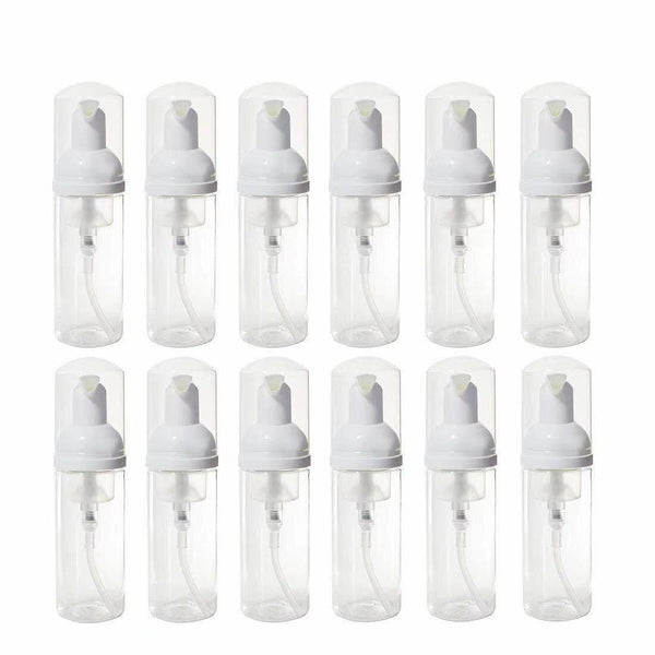 12/24x 50 ML Empty Makeup Shampoo Foam Foaming Dispenser Pump Container Bottle