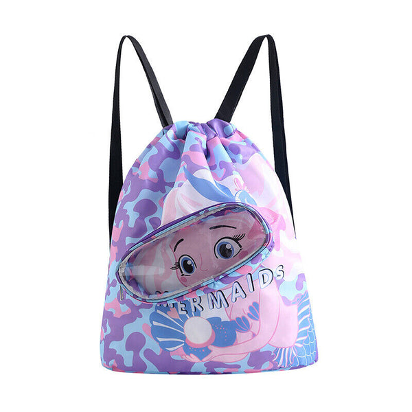 Kids Waterproof Swimming Storage Bag Outdoor Swimming Pool Beach Backpack Travel