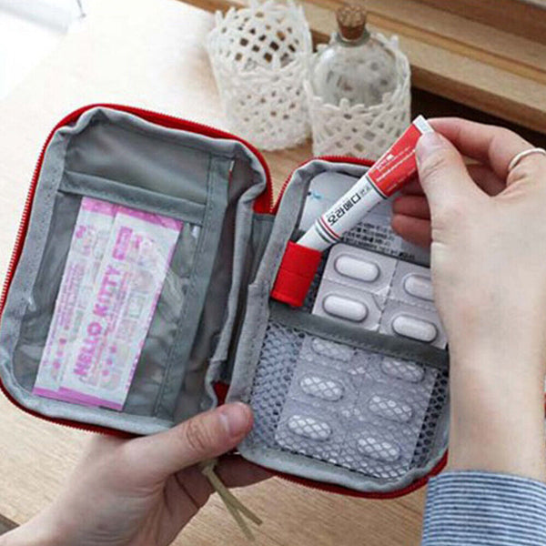 Mini First Aid Kit Travel Outdoor Emergency Survival Case Treatment Medical Bag