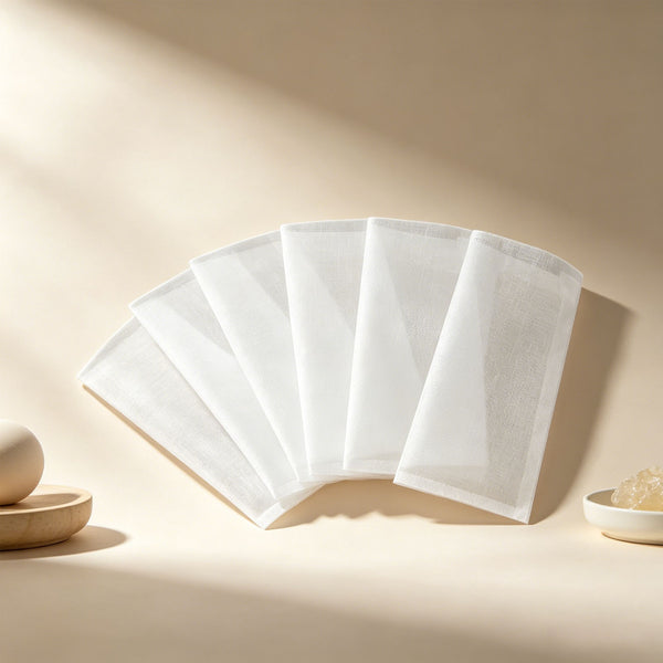 50/100PCS Nylon Tea Filter Bags Disposable Drawstring Tea Spice Herb Infuser Bags
