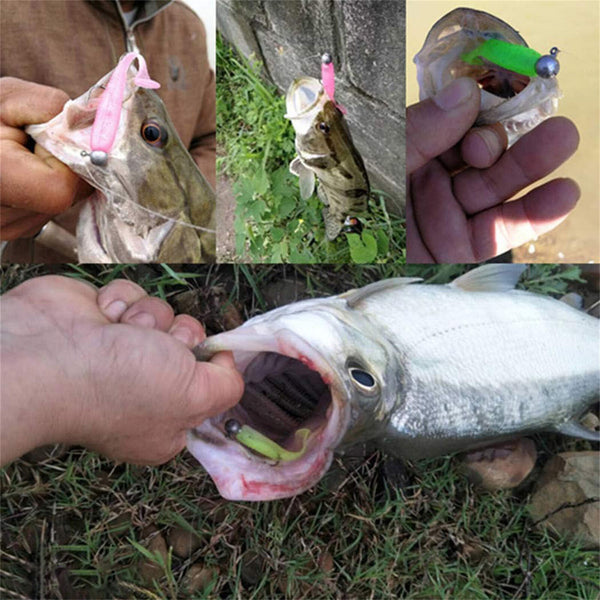 100 Soft Plastic Fishing Lure Tackle 50mm Paddle Tail Grub Worm bream lures Bass