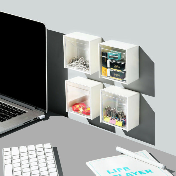 Clear Wall Mounted Storage Box Little Tiny Things Organizer Cases AU