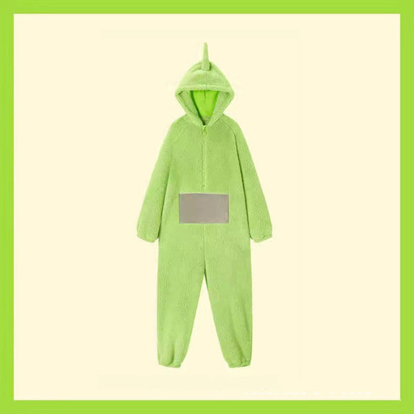 Teletubbies-Adult Jumpsuit Party Fancy Dress Up Unisex Outfit Halloween Costume
