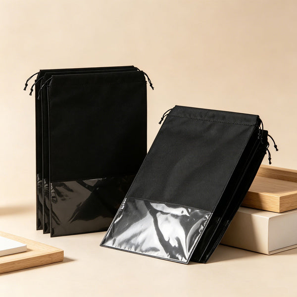 10PCS Travel Shoe Bags Drawstring Storage Pouches Dustproof Non-Woven Organiser