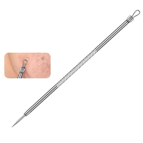 Blackhead Remover Tool Pimple Blemish Popper Comedone Acne Cleaner Kit Clip