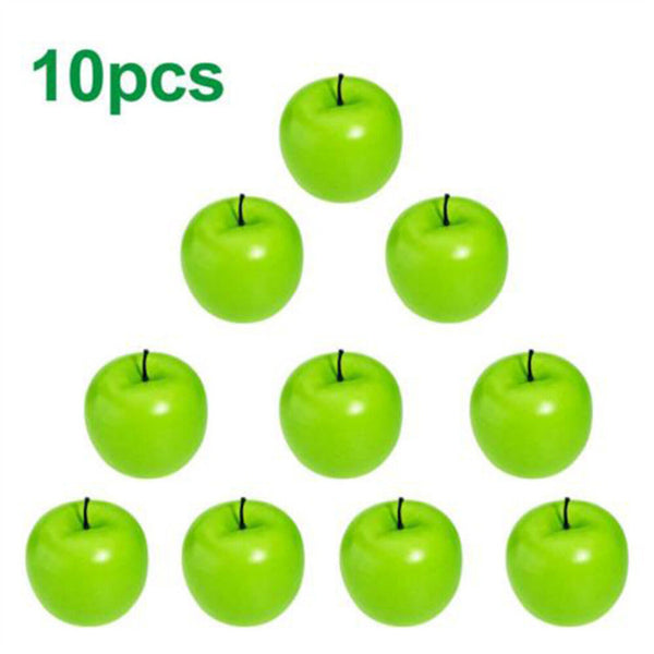 10/20x Artificial Green Apple Apples Fake Fruit Home Party Wedding Shop Decor AU