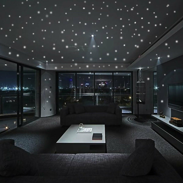 407pcs Dot Luminous Star Wall Stickers Home Room Decor Glow In The Dark Decal AU