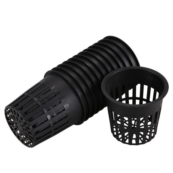 40pcs Hydroponics Plant Grow Net Cup Mesh Pot Basket Mesh Aeroponic Aquaponic AU