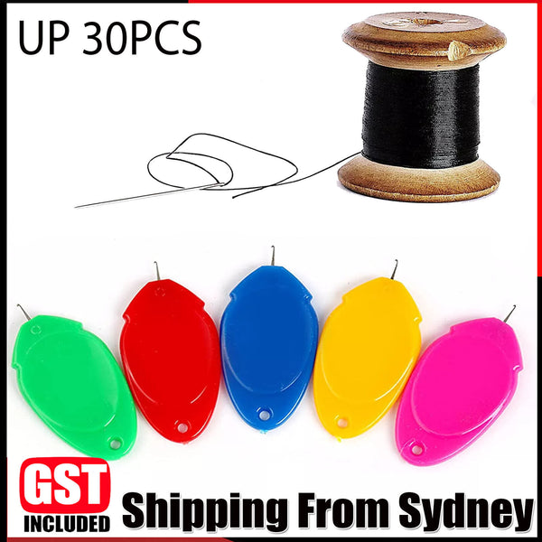 30PCS Simple DIY Needle Threader Threading Hand Threading Small Sewing Tools AUS