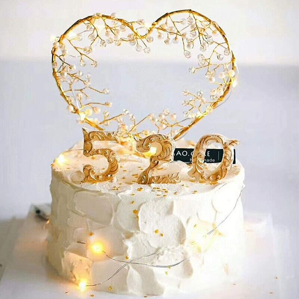 4PCS Number Silicone Fondant Mould Cake Decorating Sugar Topper Chocolate Mould