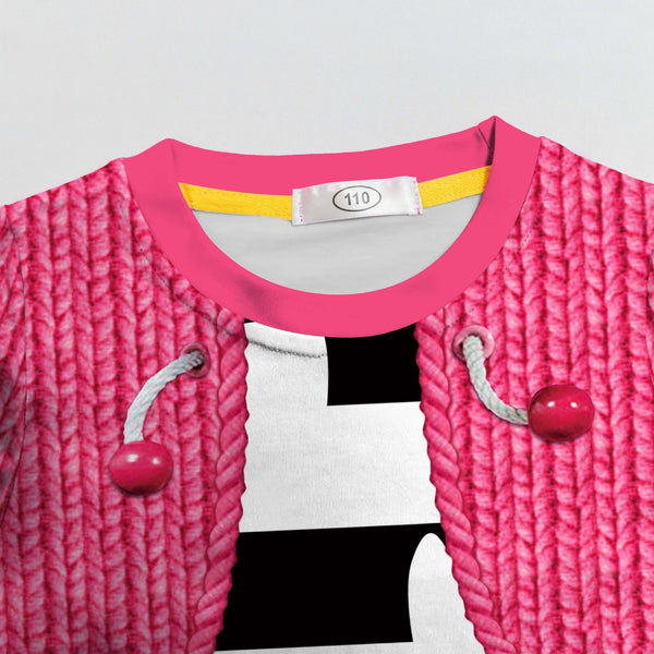 Girls Gabby costume side profile showing comfortable everyday fit