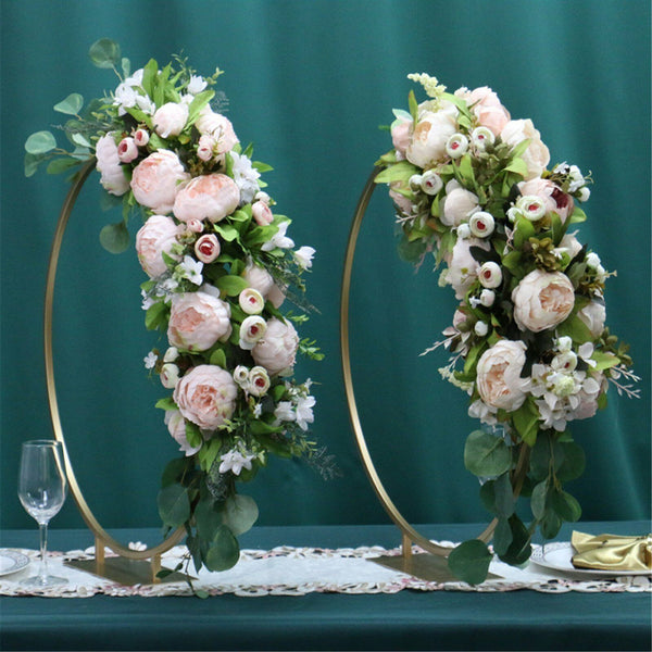 60cm Wedding Hoop Round Circle Arch Backdrop Flower Display Stand Background AU