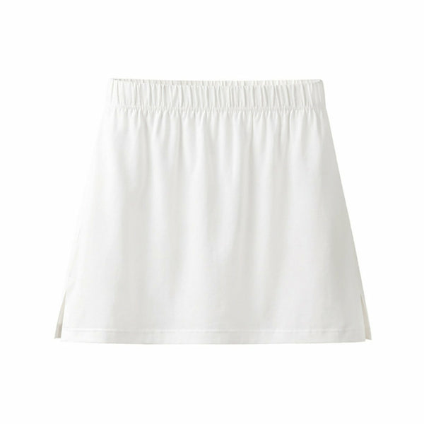 Women Fake Layered Shirt Extender Sweep Hem Mini Skirt Waist Layering Top
